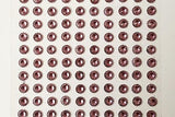 DBG04 - 140PCS 6mm Self Adhesive Pointed Resin Gems