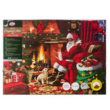 CAK-A83: "Santa by the Fire" Framed Crystal Art Kit, 90 x 65cm (Giant Kit)