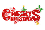 Merry Christmas - "Christmas" Crystal Art Motifs (With Tools) - CAMK-40