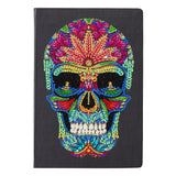 CANJ-4 "Skull" Crystal Art Notebook Kit, 26 x 18cm