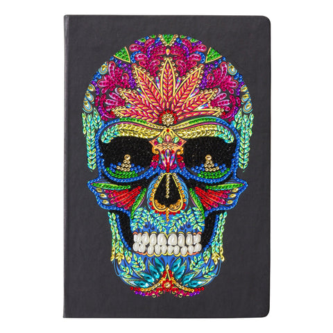 CANJ-4 "Skull" Crystal Art Notebook Kit, 26 x 18cm