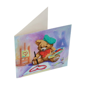 CCK-A16: "Teddy Crystal Artist" Crystal Card Kit