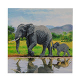 CCK-A51 "Elephants" Crystal Art Card Kit