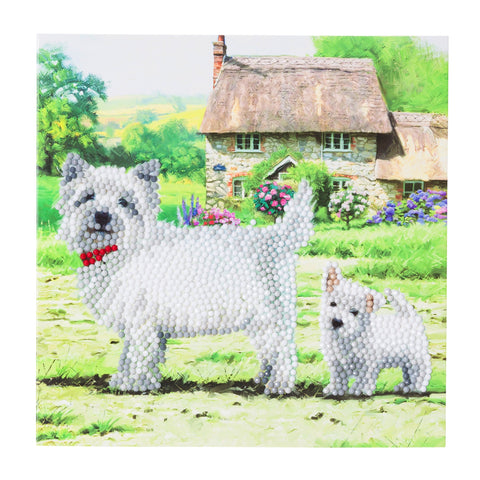 CCK-A52 "Westie Dogs" Crystal Art Card Kit