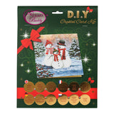 CCK-XM28: "Snowman Family" Crystal Card Kit