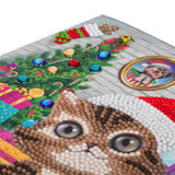 CCK-XM35: Cozy Kitten" Crystal Art Card Kit - Animal Club International