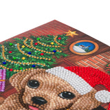 CCK-XM36: "Cozy Pup" Crystal Art Card Kit - Animal Club International