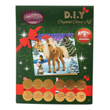 CCK-XM37: "Winter Horse" Crystal Card Kit - Animal Club International