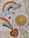 Craft Buddy Crystal Art Stamp Sets - Over The Rainbow - CCST11
