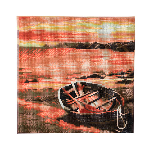 CAK-A92M: "Sunset Boat" 30 x 30cm (Medium)