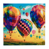 CAK-A46: "Hot Air Balloons" Framed Crystal Art Kit, 30 x 30cm