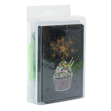 Set of 6 "Celebrations" Crystal Card Kits, 10 x 15cm each