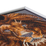 CAM-23: "Lion" Crystal Art Picture Frame Kit, 21 x 25cm