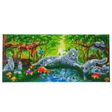 CAK-A63: "Meeting in the Forest" Framed Crystal Art Kit, 40 x 90cm