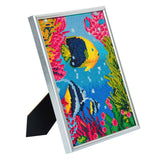 CAM-17: "Tropical Fish" Crystal Art Picture Frame Kit, 21 x 25cm