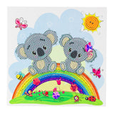 CCK-A47 "Koala Bear Rainbow" Crystal Art Card Kit