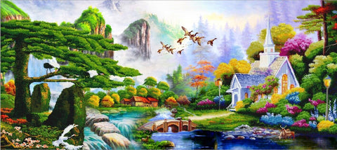 CAK-A16: "Nature's Song' - 40 x 90cm - FINISHED SAMPLE