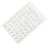 56 Clear Self Adhesive Diamante Letter Gems