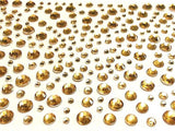 325 x 2,3,4,5mm Brown Self Adhesive Gems