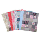 16 Self Adhesive A4 Patchwork Fabric Sheets