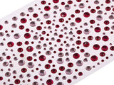 325 x 2,3,4,5mm Pink/Cerise Self Adhesive Gems